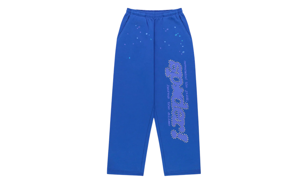 Rhinestone Punk V2 Sweatpants "Blue" SP5der407
