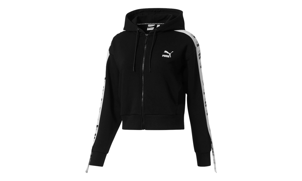 Revolt Full Zip Terry HOODIE WMNS "Cotton Black" 578594 01