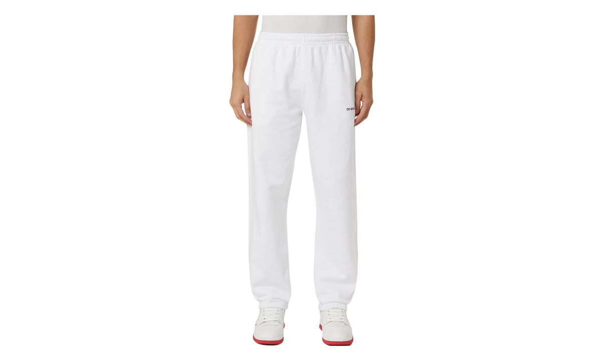Helvetica Slim Sweatpant "White / Black" EH9NGA9M