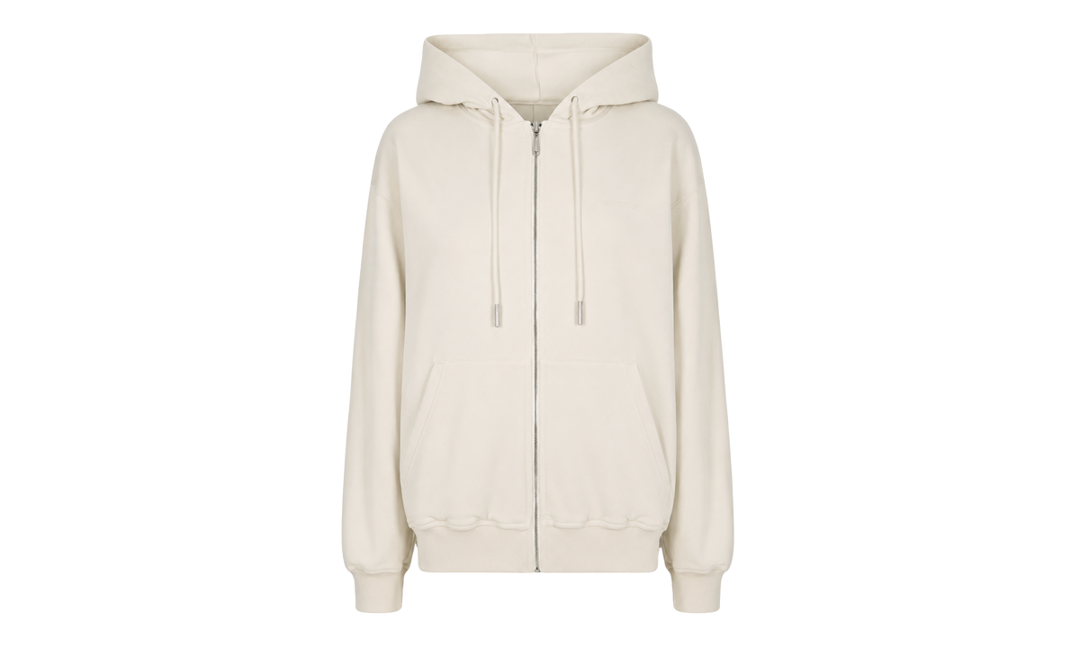 Diag Reg Zip Up Hoodie WMNS "Beige" CH OW OS 00582