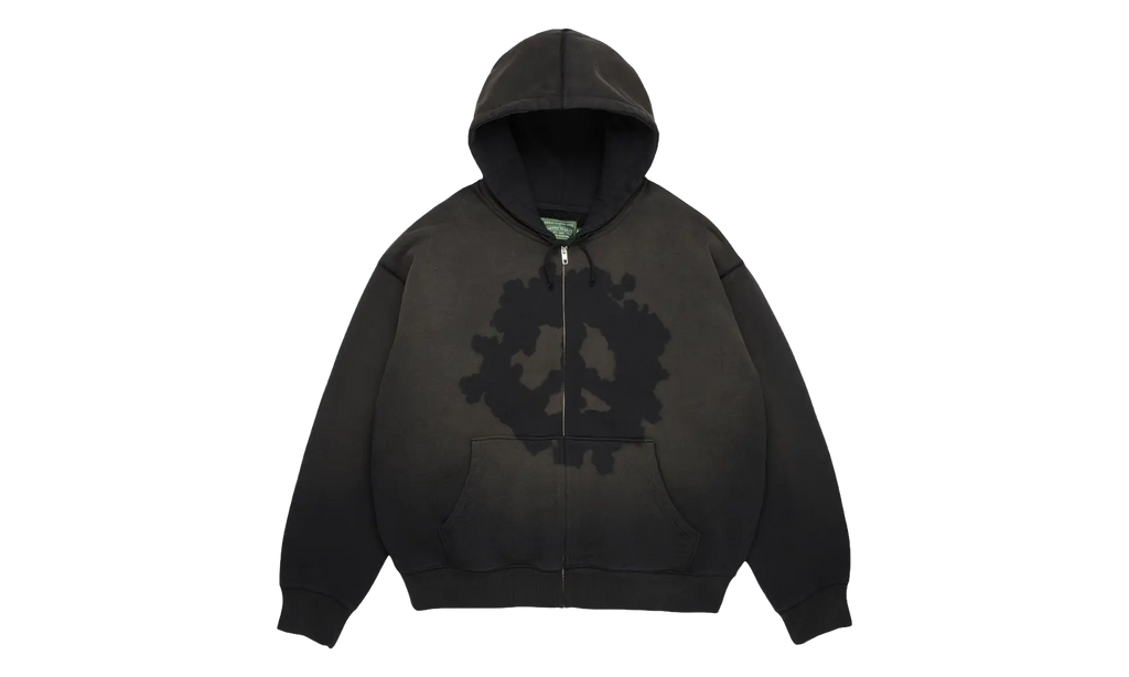 Peace Wreath Knockout Zip Hoodie "Black" DT865