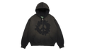 Peace Wreath Knockout Zip Hoodie "Black" DT865