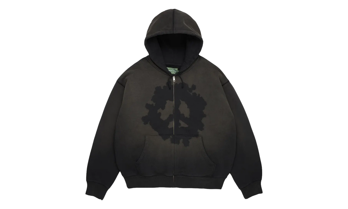 Peace Wreath Knockout Zip Hoodie "Black" DT865