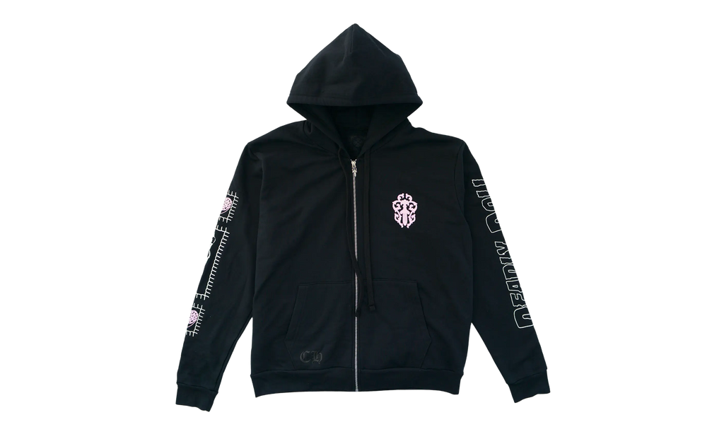 Deadly Doll Zip Up Hoodie "Black / Pink" CHRM0504