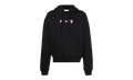 Acrylic Arrow Over Hoodie "BLACK" OMBB037F21FLE0151032