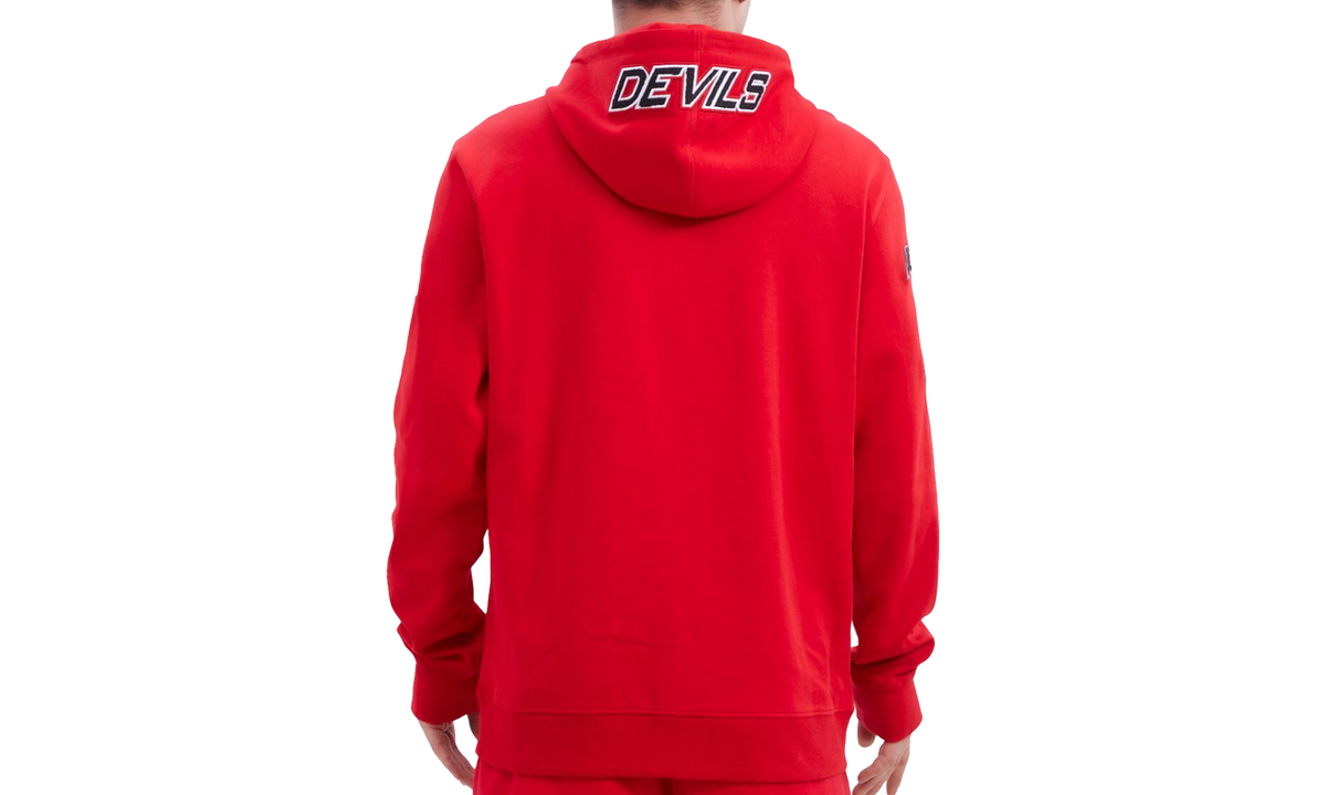 New Jersey Devils Classic Chenille Zip-Up Hoodie Red "RED" HND560073 RED