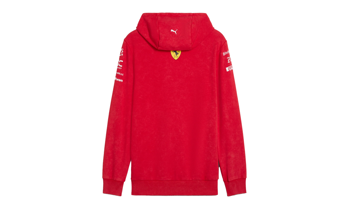 SCUDERIA FERRARI DESERT SUN TEAM REPLICA HOODIE "Rosso Corsa" 763972 01