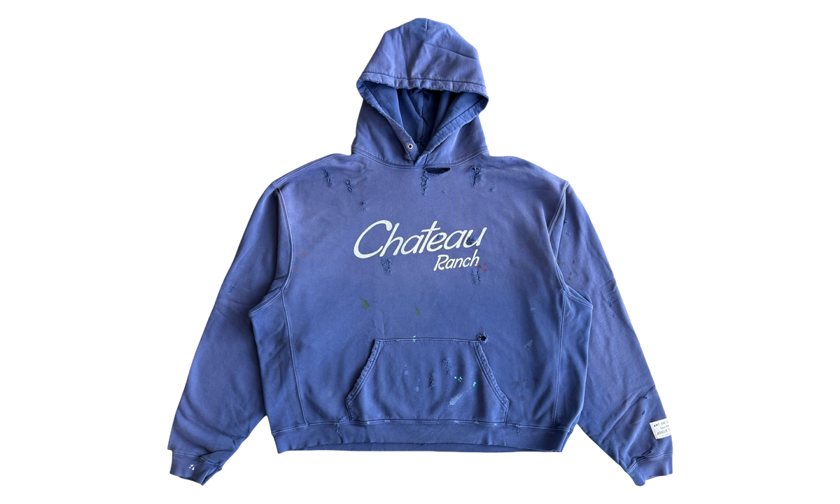 Chateau Ranch Paint Splatter Hoodie "Navy & White" GD419