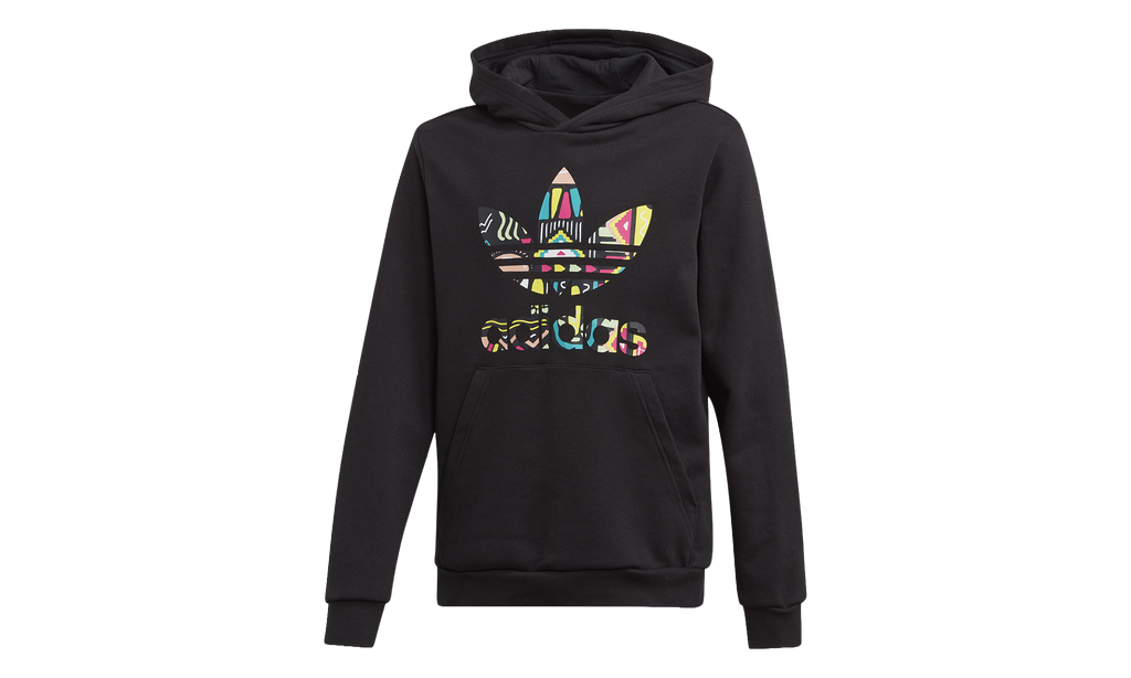 Logo Pattern Hoodie GS "Black" EJ5595