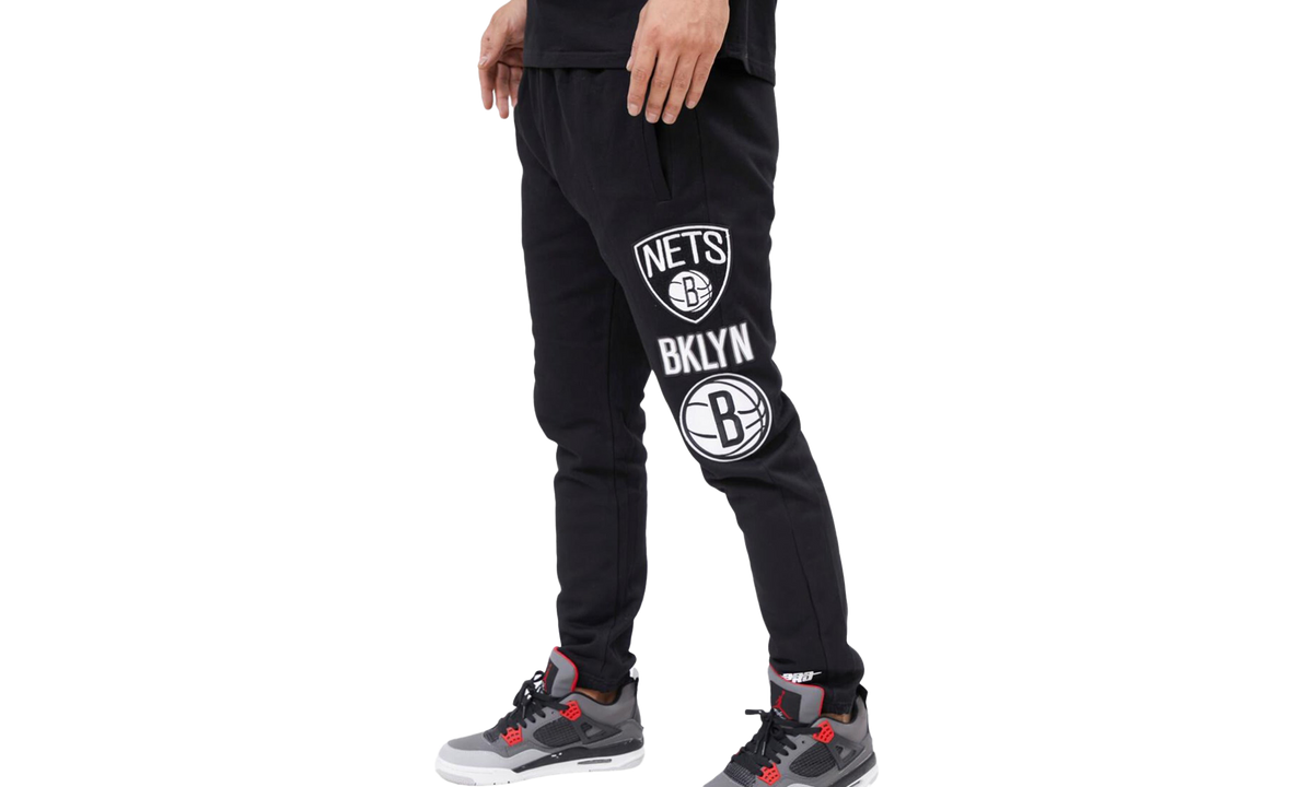 Brooklyn Nets Retro Classic /Gray Sweatpants "Black" BBN456017 BGY