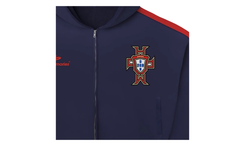 Lisbon Racing 10 Zip Up Hoodie "Navy / Red" HMDD047