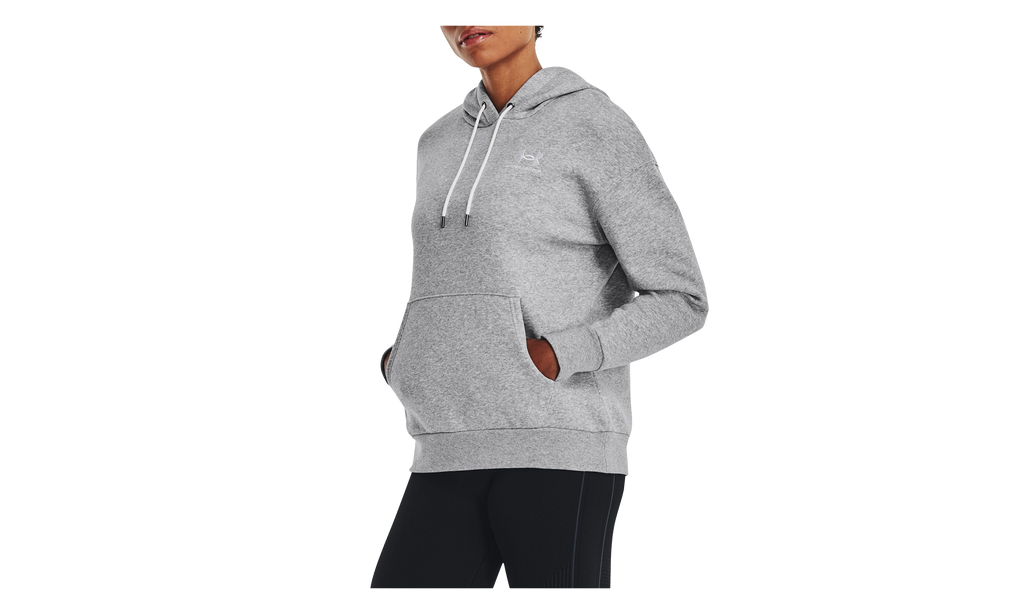 Essential Fleece Hoodie WMNS "Mod Grey Light Heather / White" 1373033 011