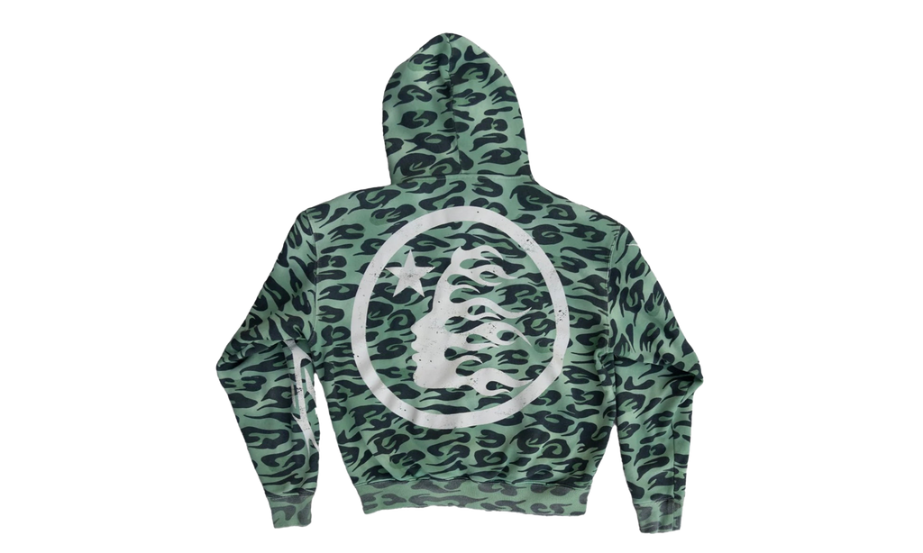 Cheetah Zip-Up Hoodie "Green" HSR070