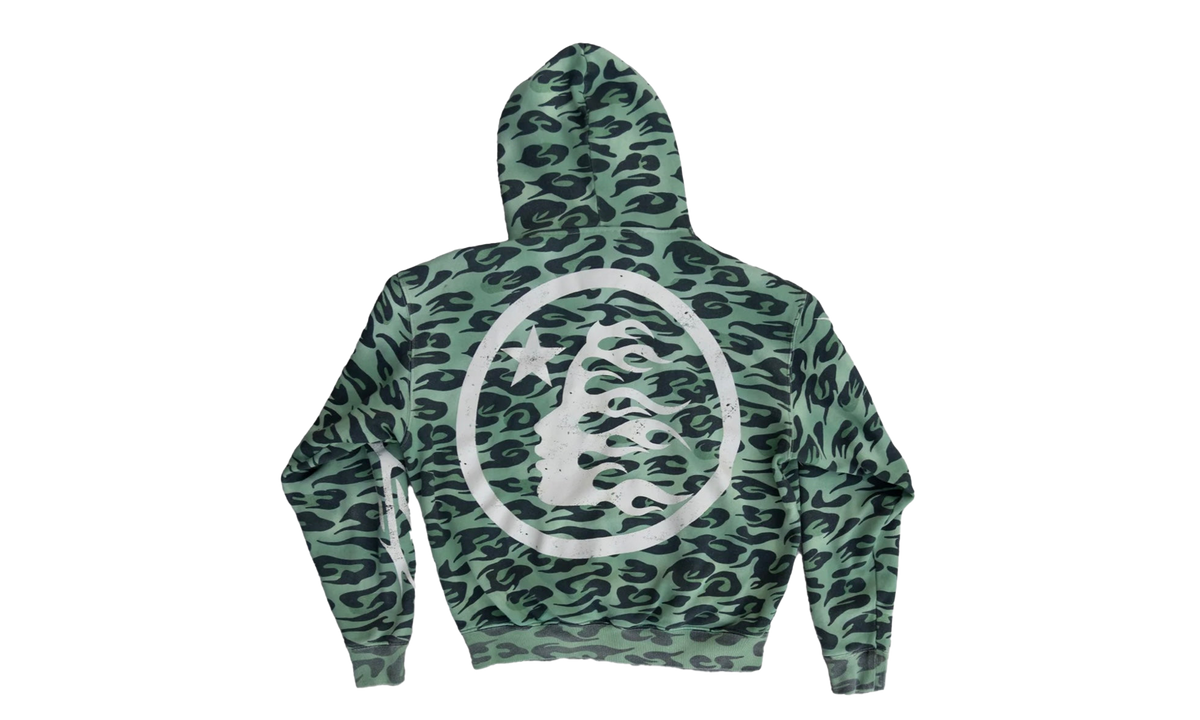 Cheetah Zip-Up Hoodie "Green" HSR070