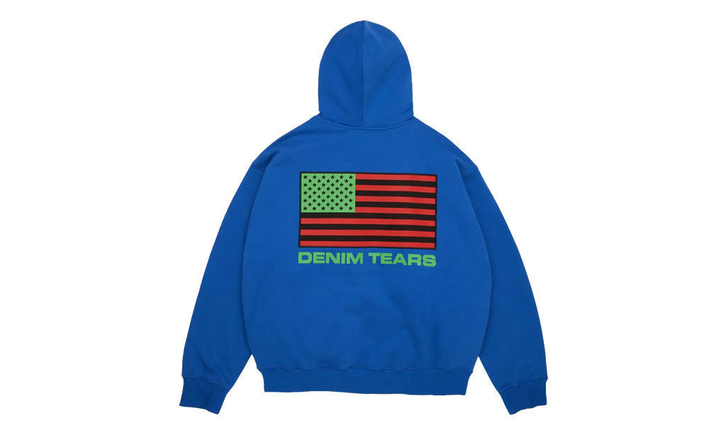 Pan African Zip Hoodie "Blue" DT916