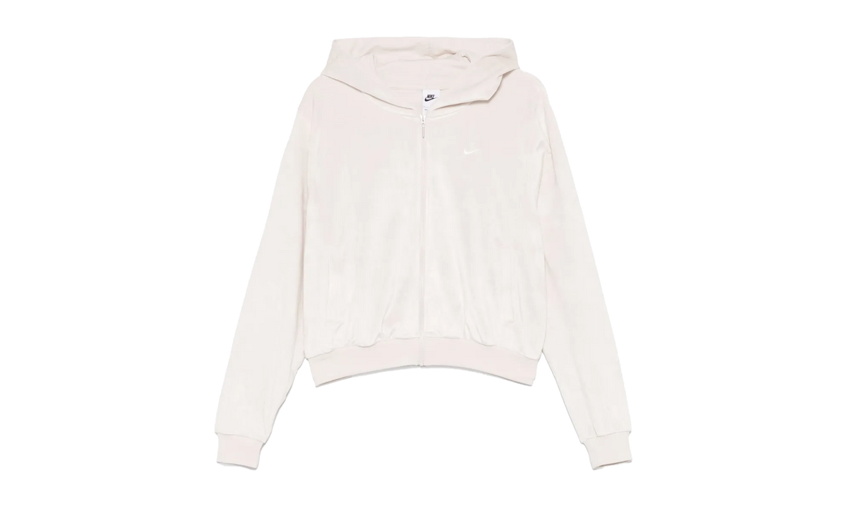 Sportswear Chill Knit Loose Velour Full-zip Hoodie "Light Orewood Brown / Sail" HJ0954 104