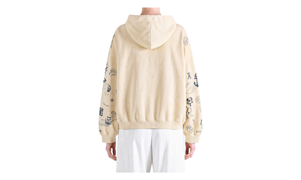 Ink Doodle Hoodie WMNS "Ivory" A0016STUVT69002