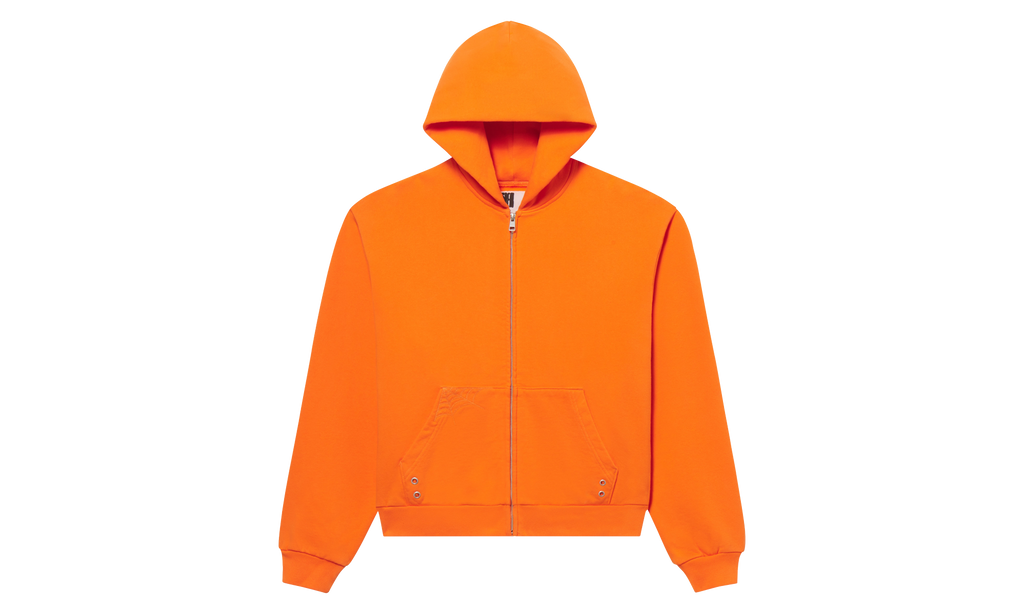 Overprint Zip Hoodie "Tangerine" SP5der657