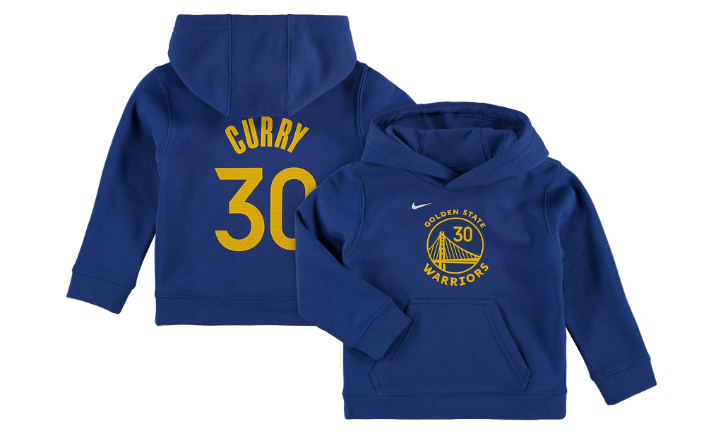 NBA GS Warriors Name & Number Steph Curry Hoodie TD "Blue" 9Z2B3BAQR WARSC
