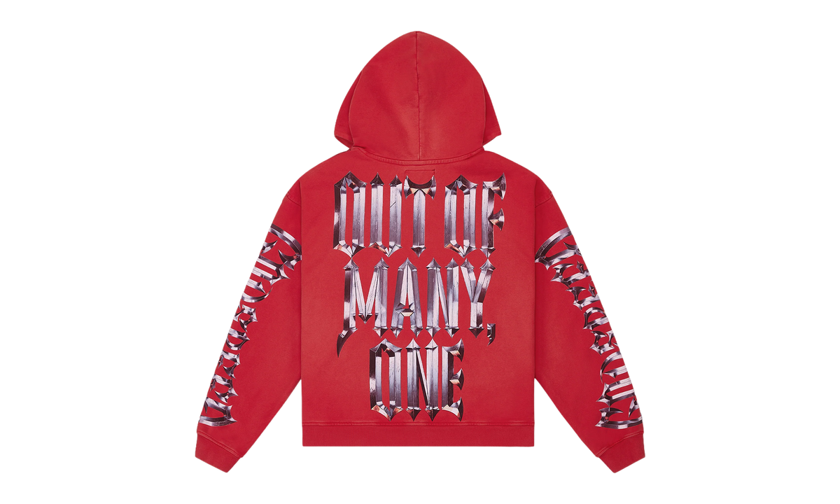 Chrome Motto Hoodie "Red Wash" 9GQZJVR0