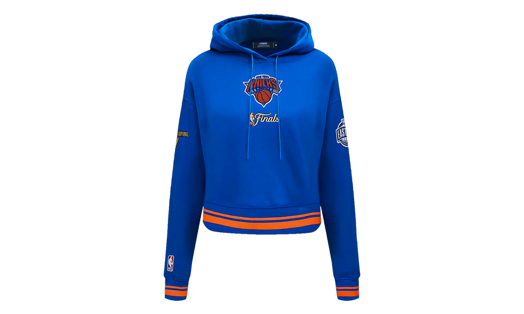 NY Knicks '26 NBA Championship Cropped Hoodie "Royal Blue" BNKC517768 ROR