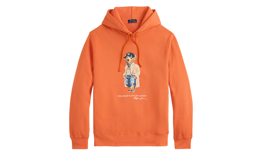 NYC Heritage Bear Pullover Hoodie "Orange" 710B27075002