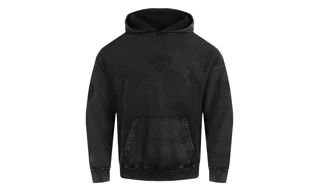 New York Knicks Classic Enzyme Wash Hoodie "Washed Black" BNK5516313 WBK