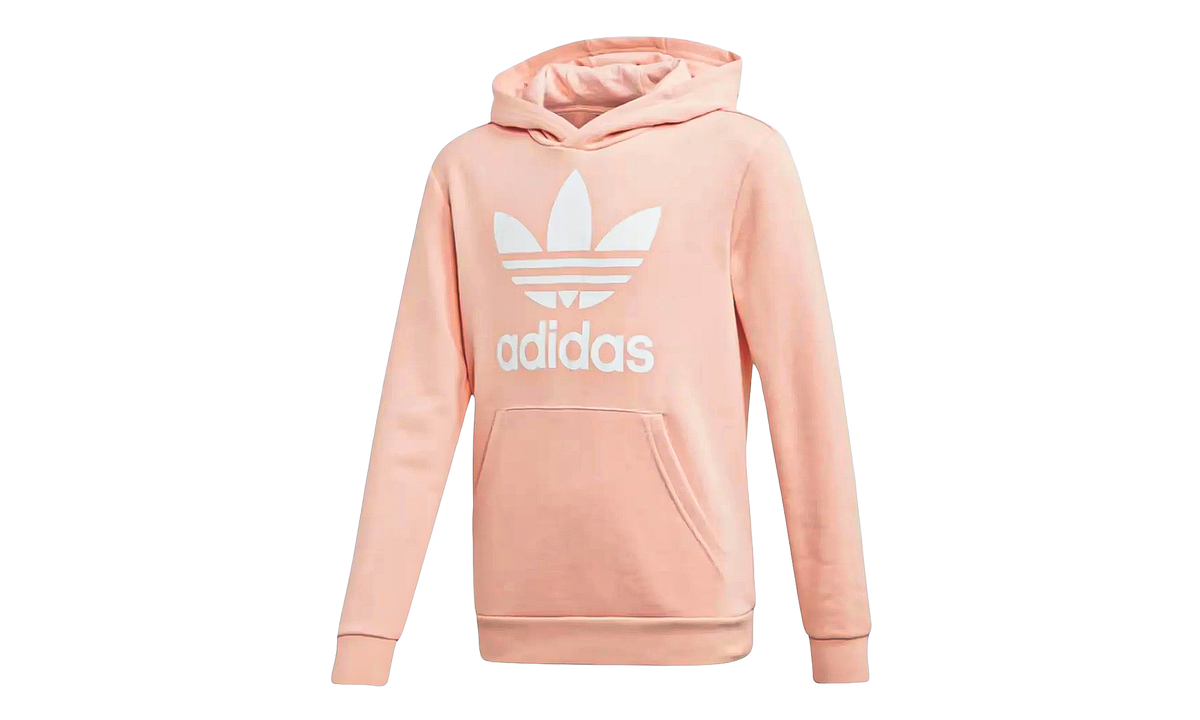 Originals Trefoil Hoodie GS "Haze Coral / White" EJ3248