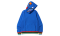 Shark Line Rib Pullover Hoodie "Blue" TURSGJ50
