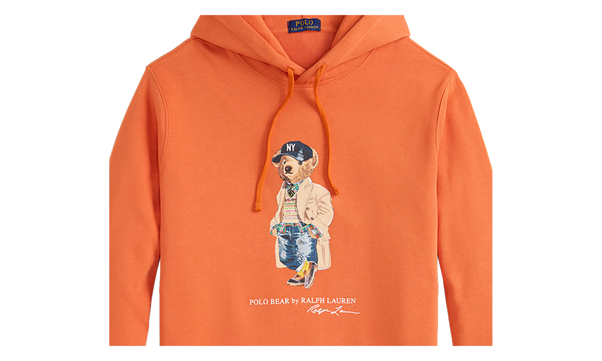 NYC Heritage Bear Pullover Hoodie "Orange" 710B27075002