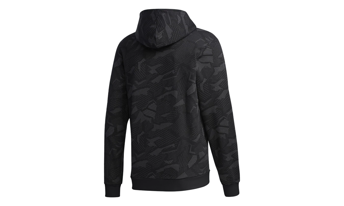 Essentials AOP Hoodie "Black / White" GD5489