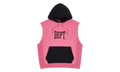 DEPT Logo Cut Off Hoodie "Pink & Black" GD266