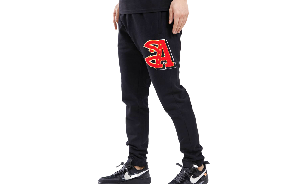 NBA Atlanta Hawks Mash Up Logo Sweatpants "Black" BAH454276 BLK