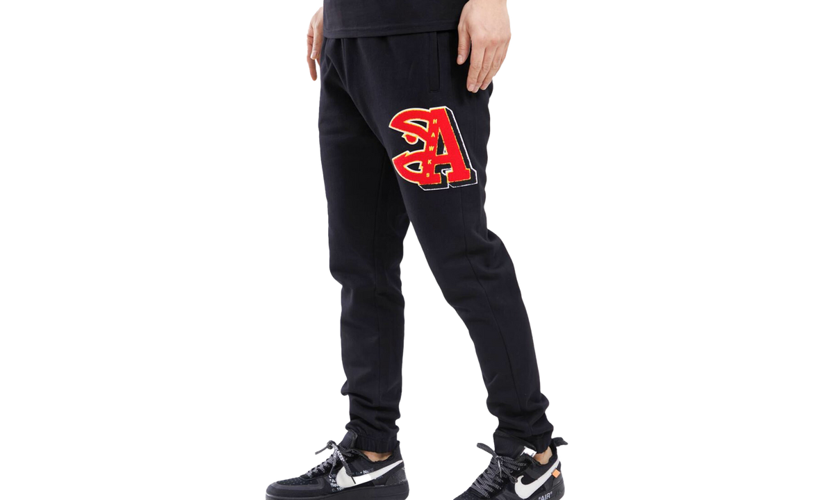 NBA Atlanta Hawks Mash Up Logo Sweatpants "Black" BAH454276 BLK