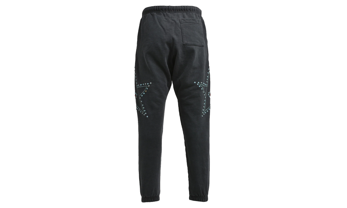 Distressed Star Studded Sweatpants "Black Multi" SAT070
