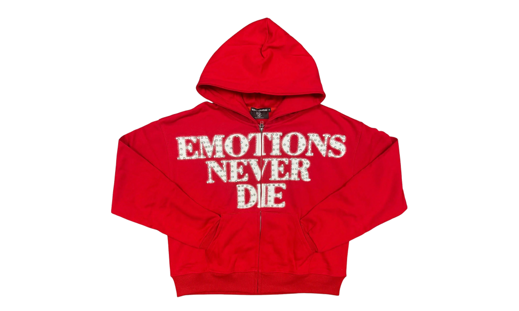 End Rhinestone Hoodie "Red" MIXE042