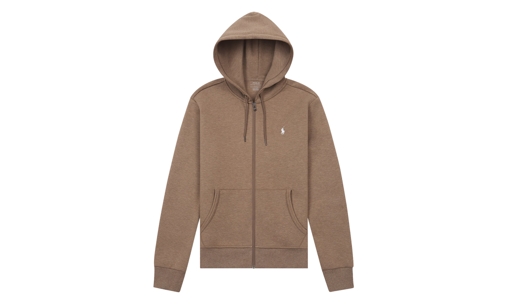 Double-Knit Full Zip Hoodie "Brown" 710881517029