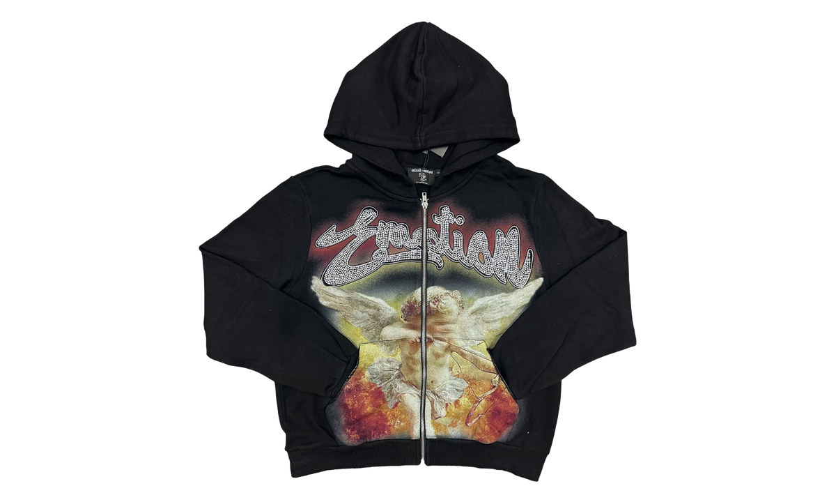 Rhinestone Hoodie "Black" MIXE027