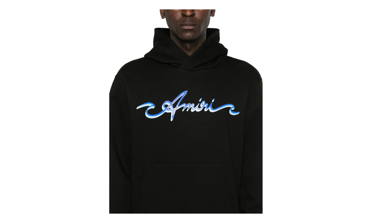 Wave Logo Hoodie "Black" AMJYHD1043 001