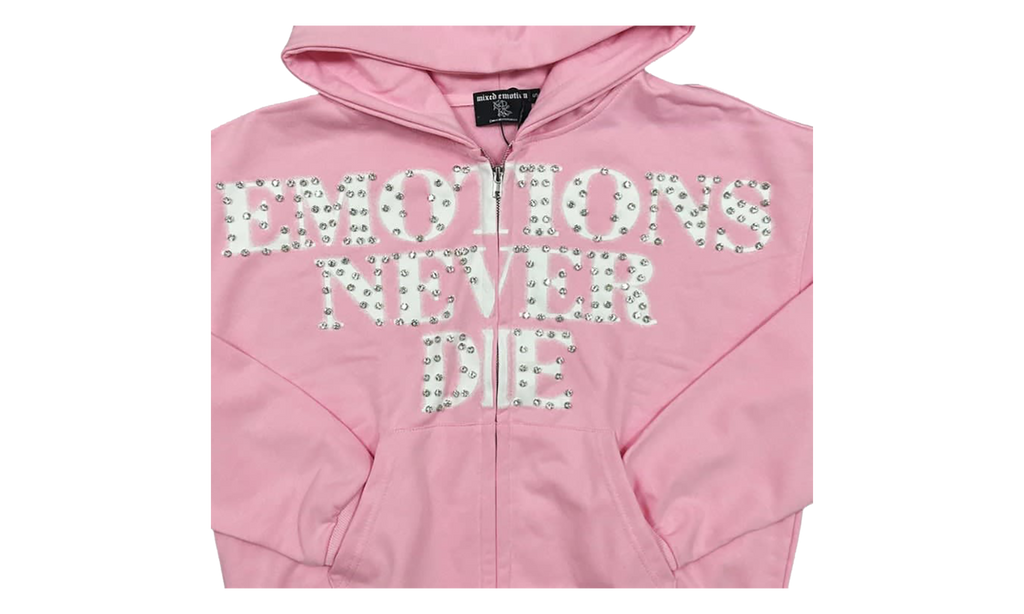 End Rhinestone Hoodie "Pink" MIXE049
