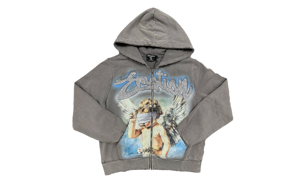 Rhinestone Hoodie "Grey" MIXE016