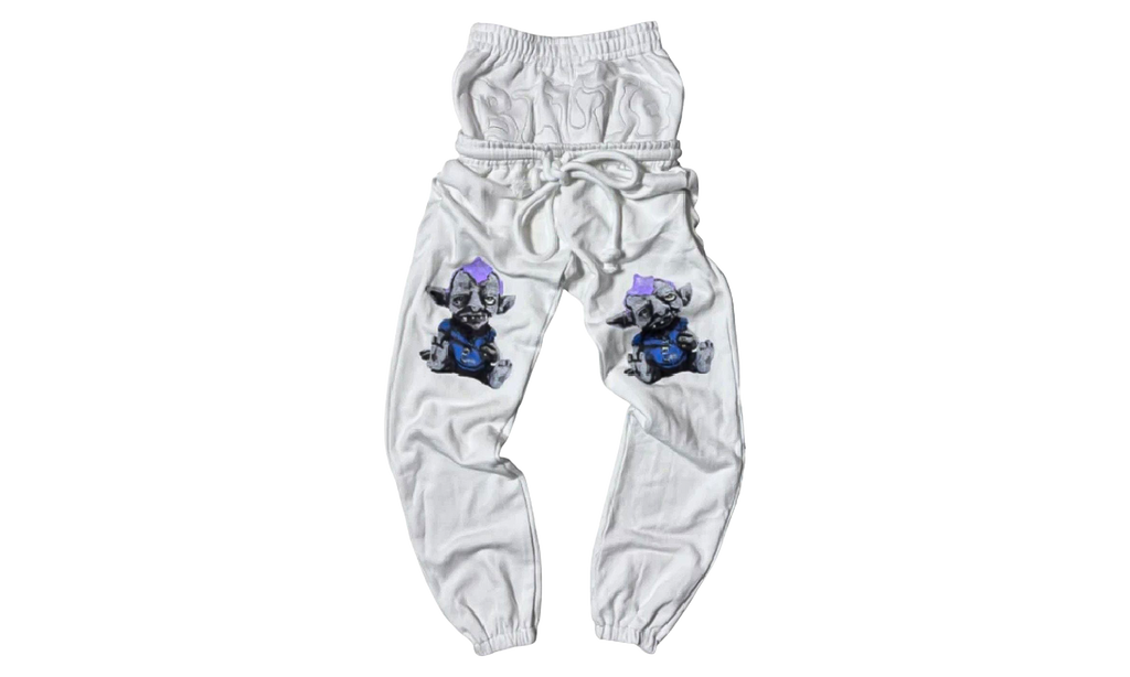 Binky Troll Sagging Sweatpants "White" BS013