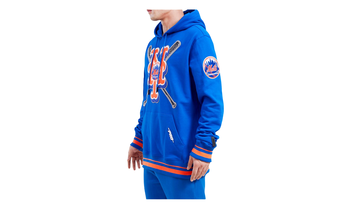MLB New York Mets Mash Up Logo Royal P/O Hoodie "Blue" LNM533428 RYB