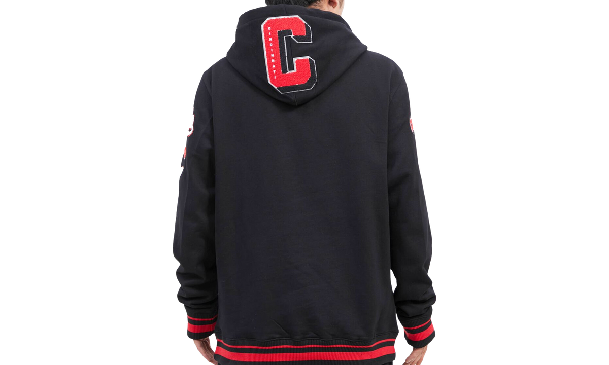 MLB Cincinnati Reds Mash Up Logo P/O Hoodie "Black" LCR533337 BLK