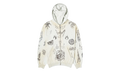 Tattoo Heavy Molleton Zip-up Hoodie "Off White/Black" 770939 TQVK1 3307