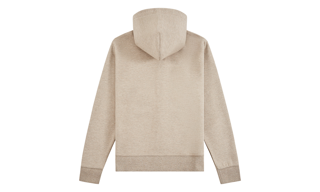 Double-Knit Full Zip Hoodie "Tuscan Beige Heather" 710881517509