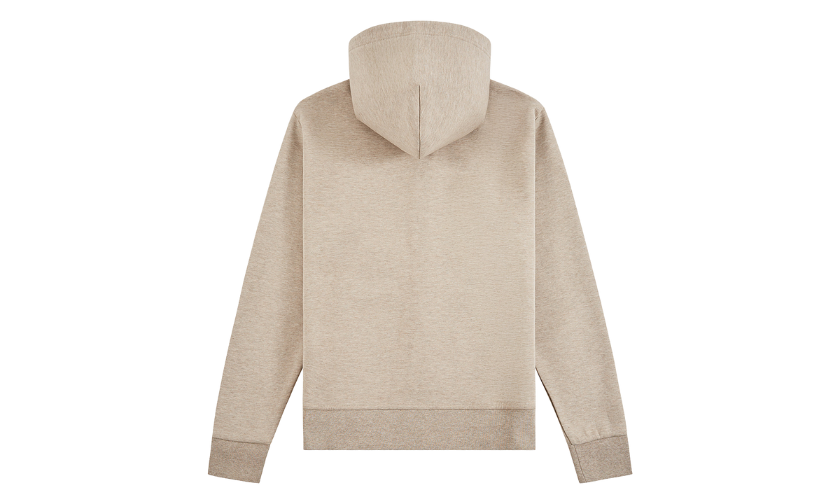Double-Knit Full Zip Hoodie "Tuscan Beige Heather" 710881517509