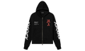Wes Lang Solar Kings Zip Up Hoodie "Black / Red" AW22MJG023 001