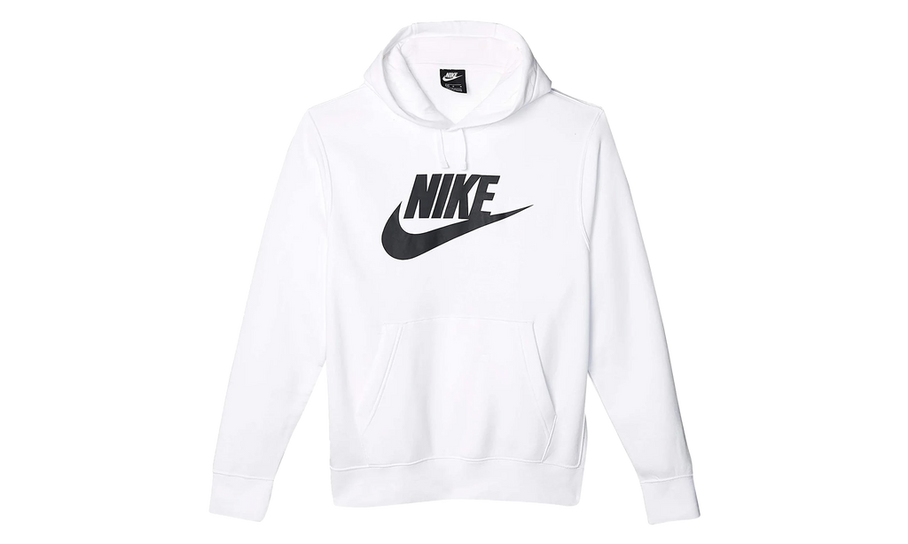 Sportswear Club Fleece Graphic Pullover Hoodie "White / White-Black" BV2973 100