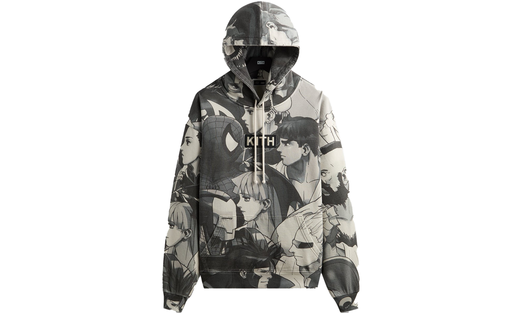 Fighter All-Over Printed Vintage Nelson Hoodie "Marvel vs. Capcom - Sandrift" KHM034304 104